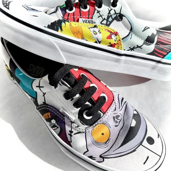 Vans Era x🎄🎃 Nightmare Before Christmas Halloween Town Sneakers, W7|M5.5 - Picture 15 of 16